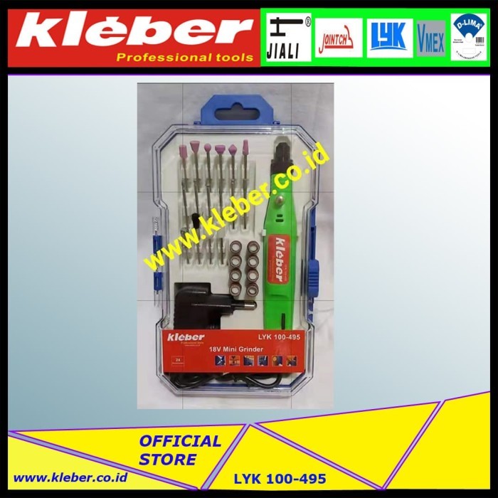 Lyk 100-495 Kleber 18 V Mini Grinder