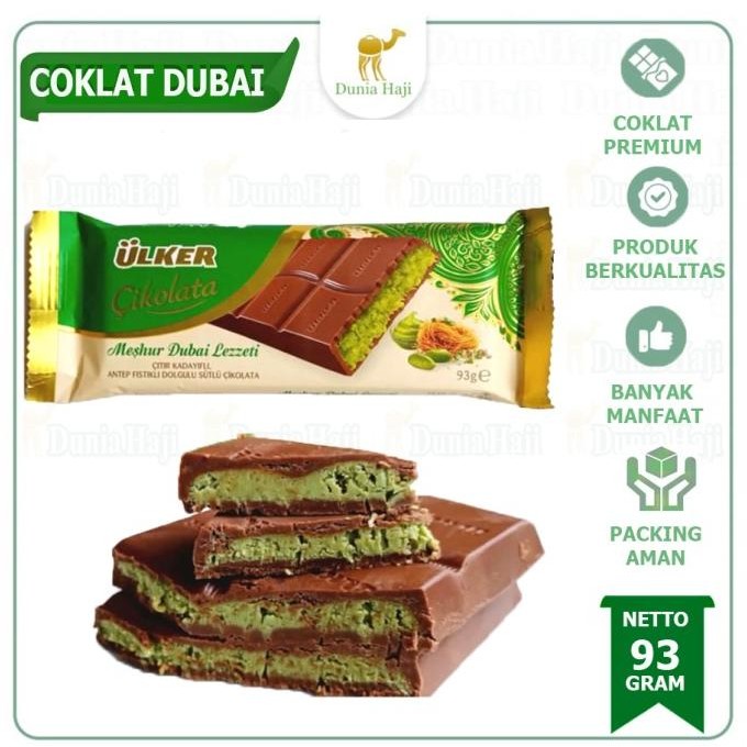 

Coklat Dubai Viral Ulker Isi Pistachio Kadayif Pastry Kunafa Chocolate Cokelat the best