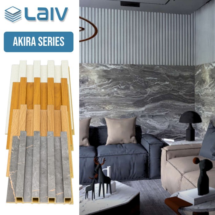TERLARIS LAIV Wallpanel AKIRA Series PVC Wood Panel PVC Wood Wall Board Panel Dinding