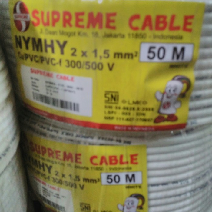 Kabel Supreme Nymhy 2X1,5Mm/Kabel Serabut Nymhy 2X1,5Mm Supreme 50M
