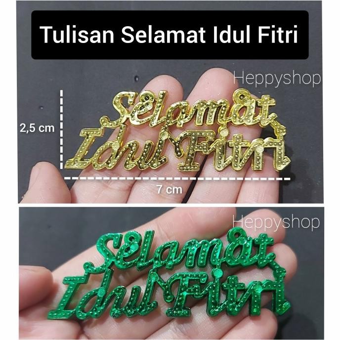 

siap kirim] Tulisan Selamat Idul Fitri, Hiasan Hampers Pita Lebaran