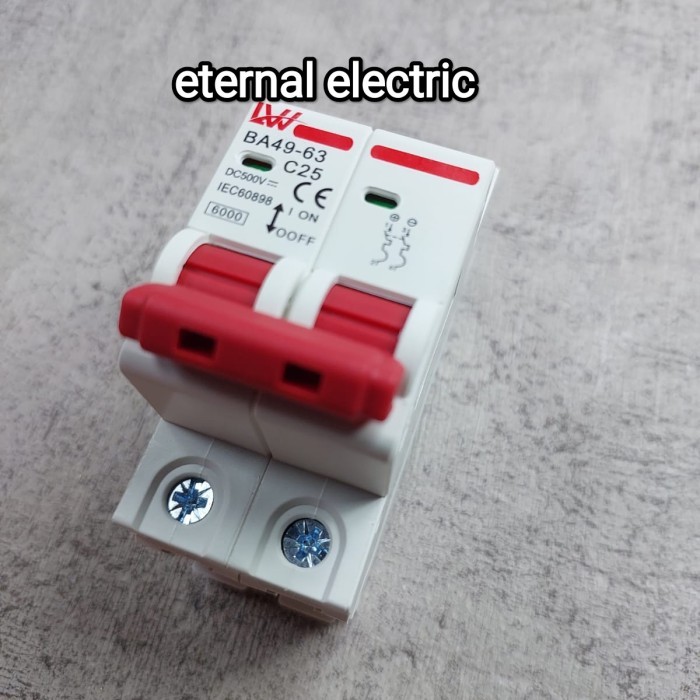 MCB DC 2P 10A / 16A / 25A / 32A / 2 POLE MCB DC KODE 1453