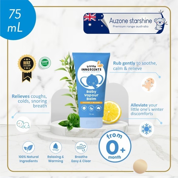 BISA TERMIN Little Innoscents Organic Winter Blue balm bayi