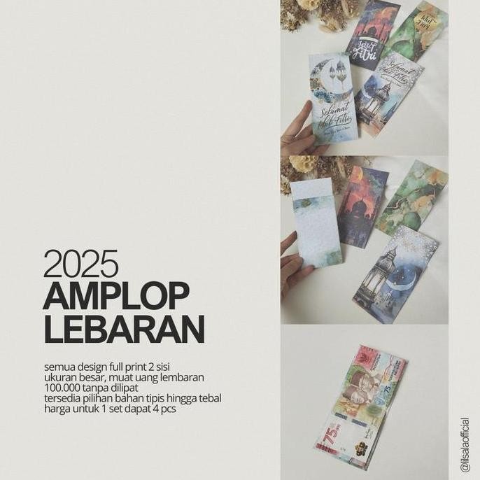

best seller] 4pcs Amplop Idul Fitri Besar 2025 Premium Angpao Lebaran Ucapan Eid Mubarak