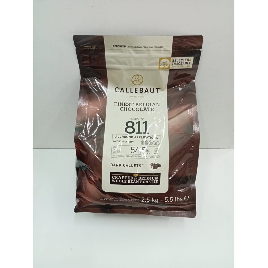 

Callebaut 811 2.5 kg bag / couverture chocolate dcc