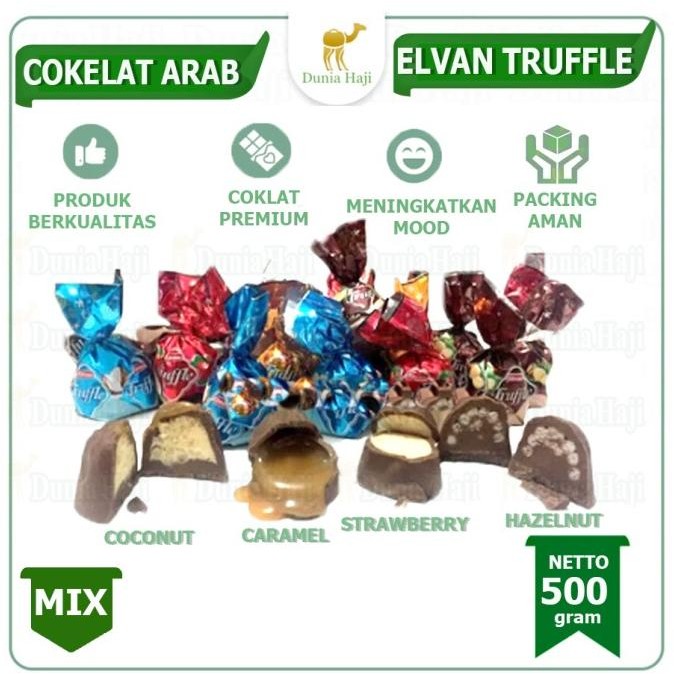 

Coklat Truffle Oleh-Oleh Haji & Umroh Enak dan Murah /500gr the best
