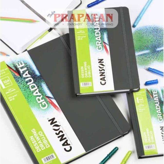 

*#*#*#] GRADUATE Canson Dessin Drawing Hard Cover Book | Buku Gambar
