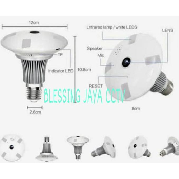 CAMERA CCTV IP BOHLAM 4K 4 LAMPU LED CCTV LAMPU / BOHLAM 5MP IP CCTV