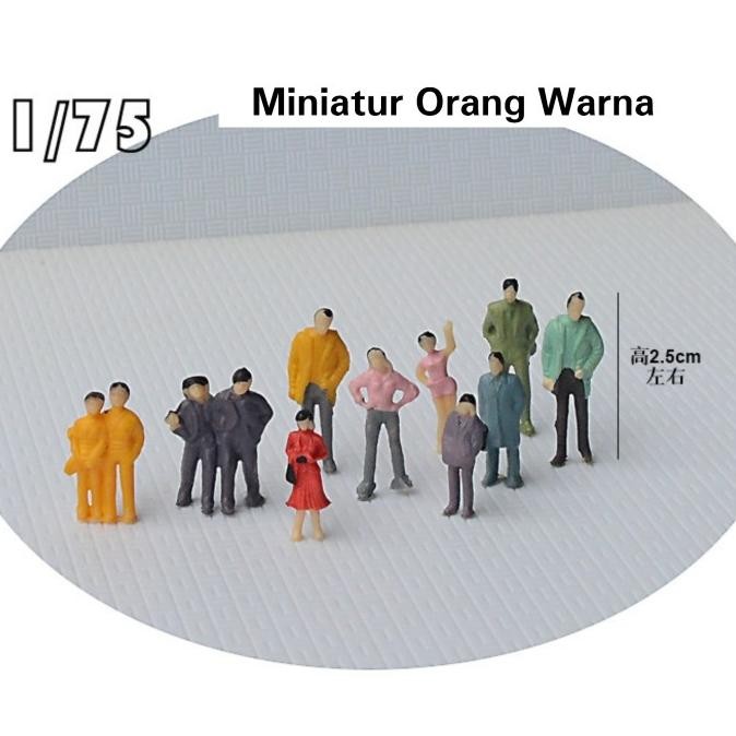 #####] Miniatur Orang Warna 1:75 , Maket Orang