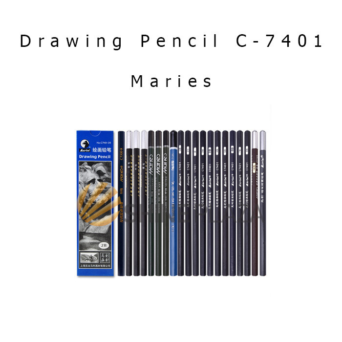 

PRODUK TERBATAS PENSIL KAYU SKETSA MARIES 2H HB B 2B 3B 4B 5B 6B 7B 8B 10B 12B 14B KODE 801