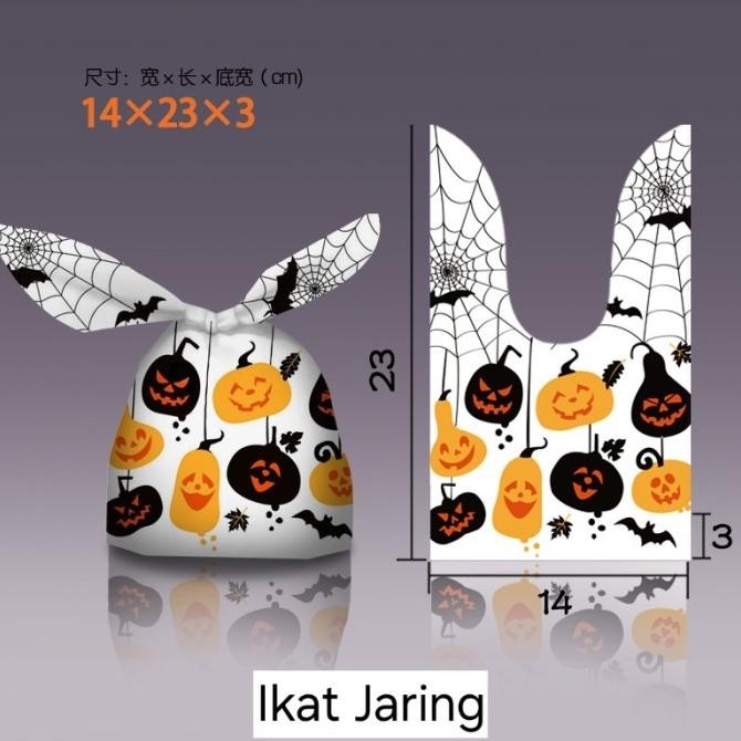 

#####] Plastik Ikat Tenteng Halloween Bungkus Kantong Kemasan Snack