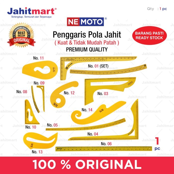 

BERGARANSI PENGGARIS JAHIT POLA MERK NEMOTO KODE 666