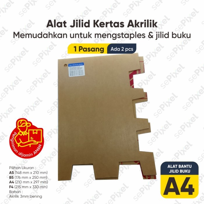 

PROMO! ALAT JILID KERTAS AKRILIK MEMUDAHKAN JILID BUKU F4 A4 B5 A5 TERLARIS.