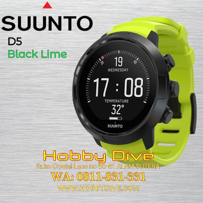 SUUNTO D5 Dive Computer Black Lime Scuba Diving