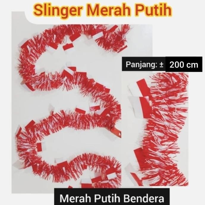 ] Slinger Merah Putih, Hiasan Dirgahayu RI, Hiasan Agustusan HUT RI