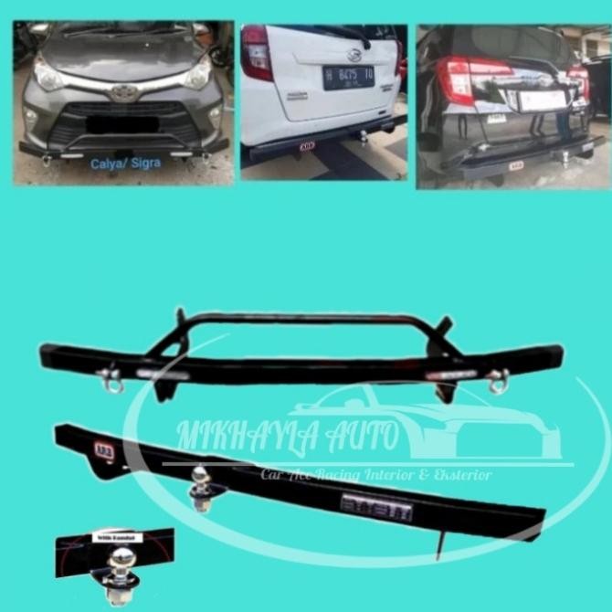 Paket Towing Bar Pelindung Bemper Depan Belakang Calya Sigra