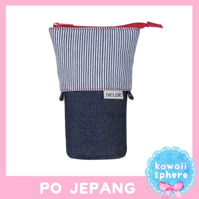 

Kotak Pensil Delde Denim Hickory PO Jepang Delde Slim Pouch