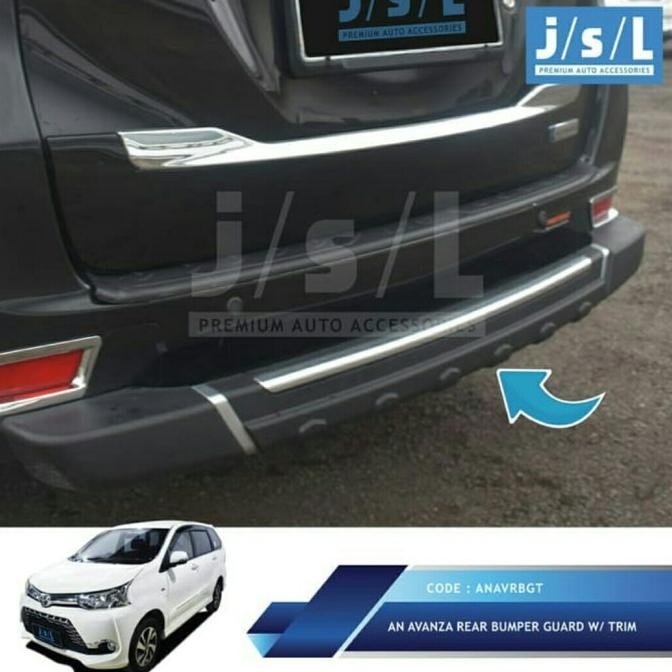 avanza XENIA 2012-2020 pelindung bemper belakang Rear bumper guard
