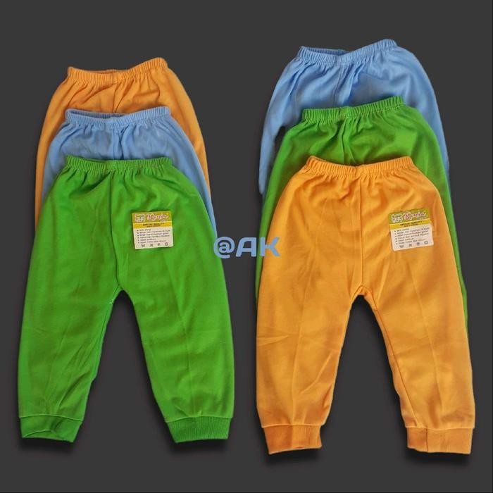 6 pcs Celana Panjang Pampers SNI Bayi 0-18 Bulan Bahan Kaos Lembut Polos Bunda