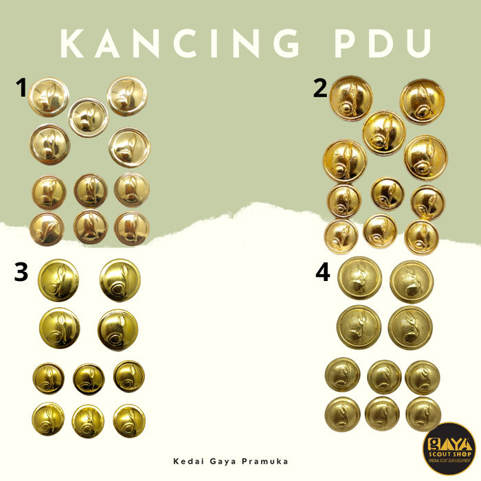 Kancing PDU Pembina Pramuka Termurah