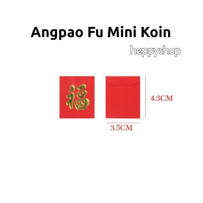 

Ready stock] Angpao Mini Koin Fu, Angpao Imlek Mini Fuk