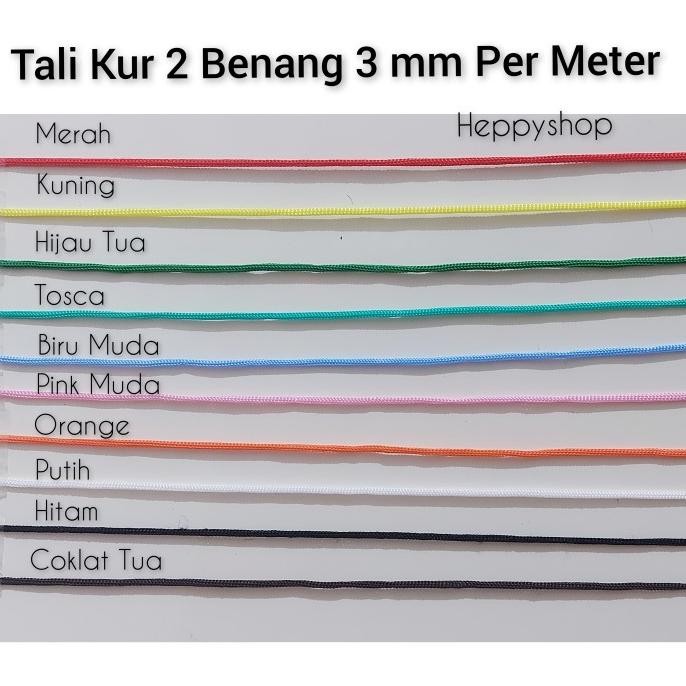 

hanya disini] Tali Kur 2 Benang 3 mm Per Meter