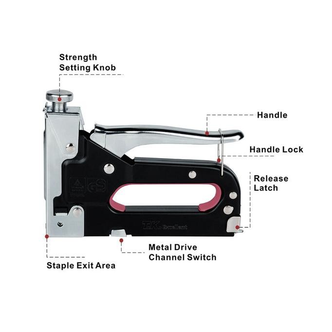 

Promo STAPLE STAPLER STAPLES HEKTER GUN TACKER TEMBAK JOK BANGKU SOFA KULIT COD