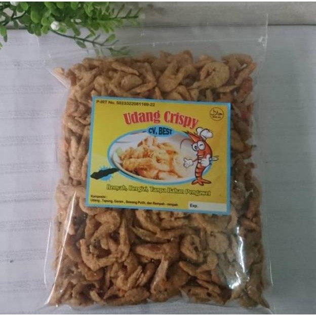 

ter-98 Udang crispy 250gr Udang goreng alami tanpa pengawet Hemat