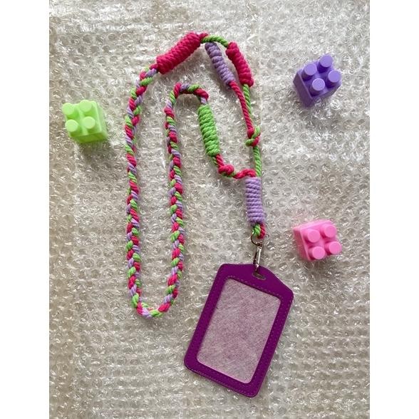 

COD Lanyard ID card macrame // READY ew-98