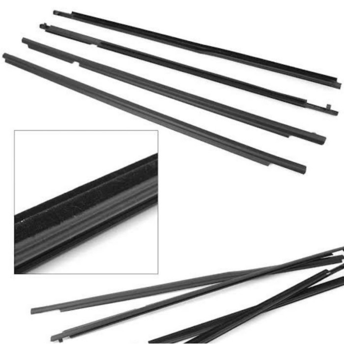 Pelipit Karet Pintu Kaca Luar Honda Civic Genio 1992 1993 Warna Hitam Dym