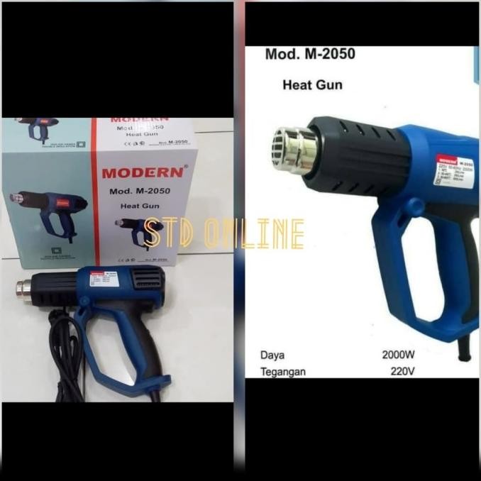 HOT GUN M2050 HEAD GUN MODERN MESIN PEMANAS KACA FILM HEAT GUN HOT GUN