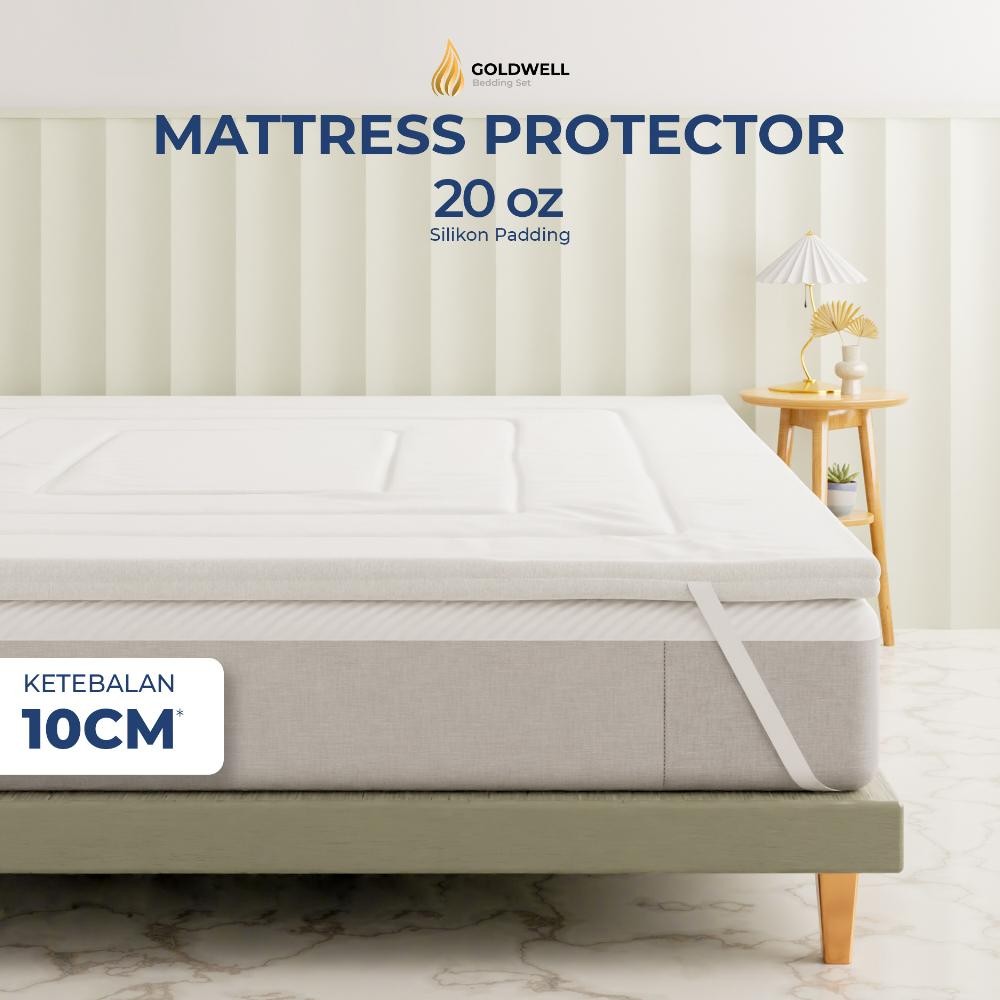 Matras Protector crogel Latex Xtra Tebal Silikon Preum Topper - Pelapis Pelindung Kasur - Alas Kasur