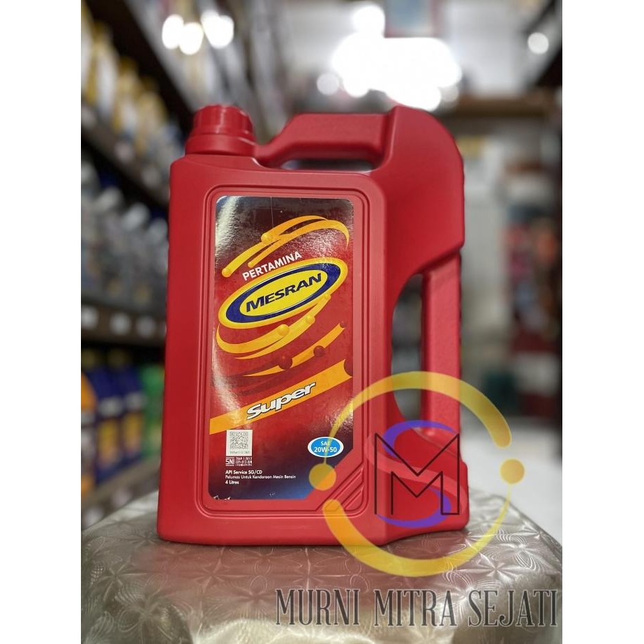 Pertamina Mesran Super SAE 20W-50 Oli 20W50 20 W 50 4 L