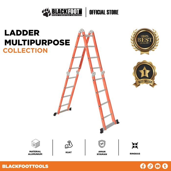 BLACKFOOT - TANGGA LIPAT MULTI FUNGSI / TANGGA MULTI PURPOSE