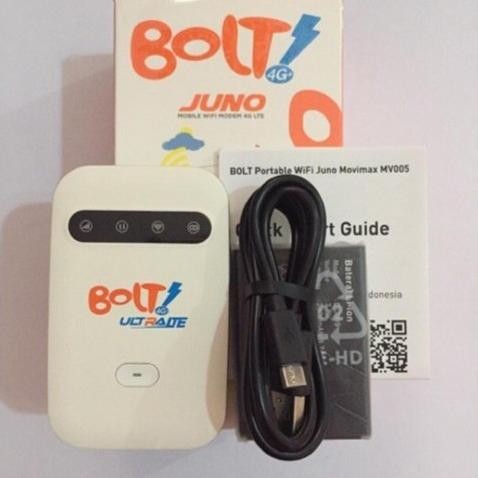 BOLT JUNO Mifi 4G Modem Wifi 4G Unlock Free Kartu Perdana Smartfren TF