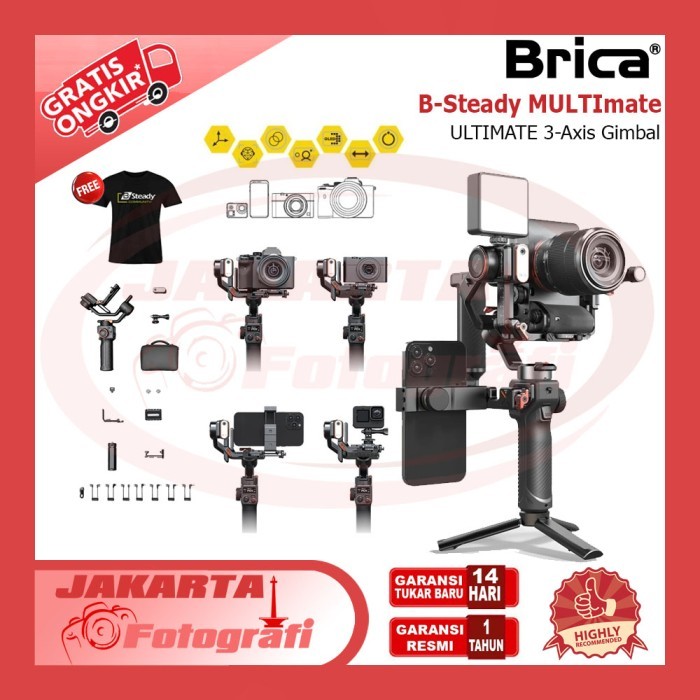 Brica B-Steady Bsteady Multi 3Axis Gimbal Stabilizer Kamera