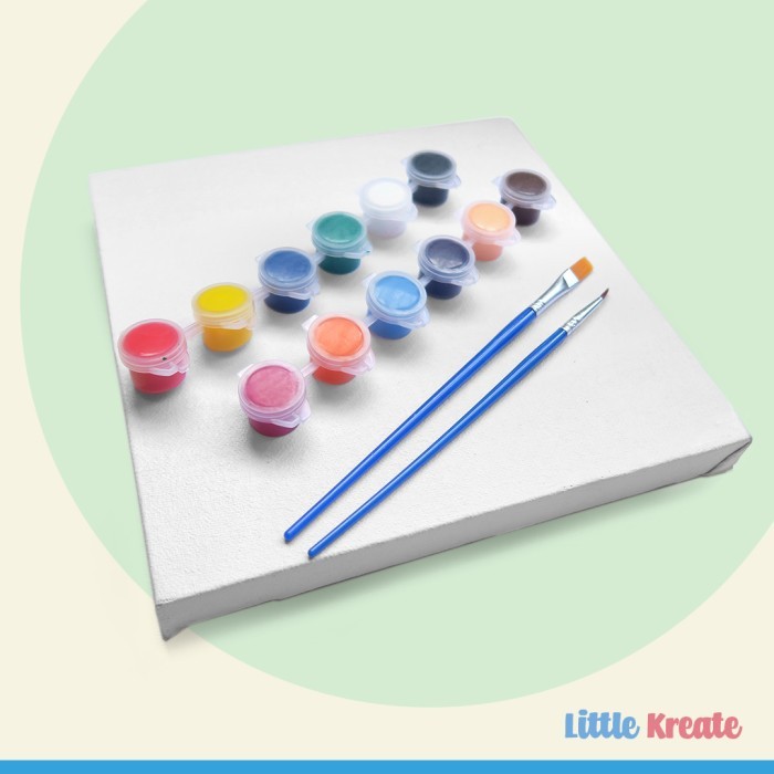 

TERBARU Canvas Acrylic Paint Set / Paket Kanvas Lukis Cat Akrilik Kuas Melukis BISA GRAB!