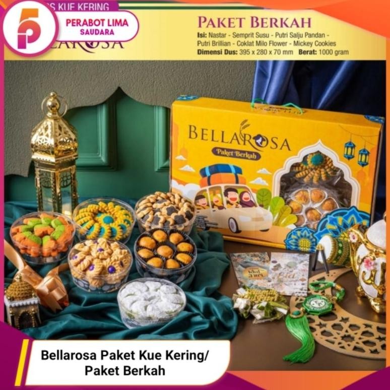 

gh-67 Paket Lebaran Bellarosa - Kue Kering/Hampers Lebaran Bellarosa/ Paket Bellarosa Viral