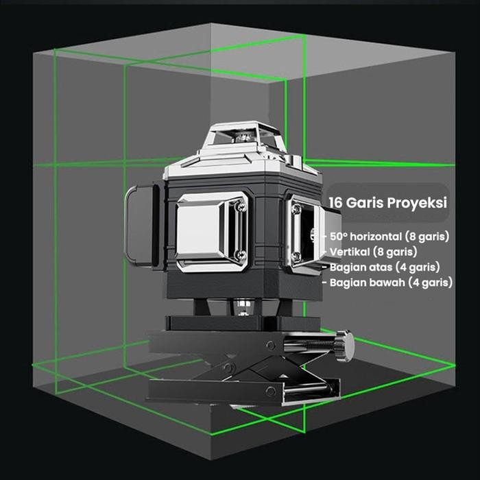 

TERLARIS LASER BANGUNAN ALAT PERATA LASER 8/16 LINE 4D DIGITAL METERANLASER LASER SINAR HIJAU DENGAN