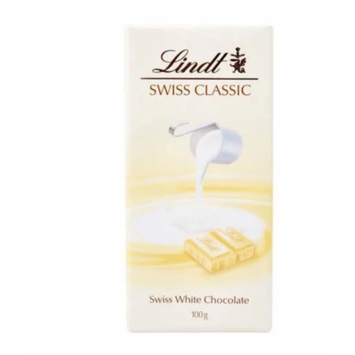 

Ready Lindt swiss classic white chocolate 100 gr cokelat