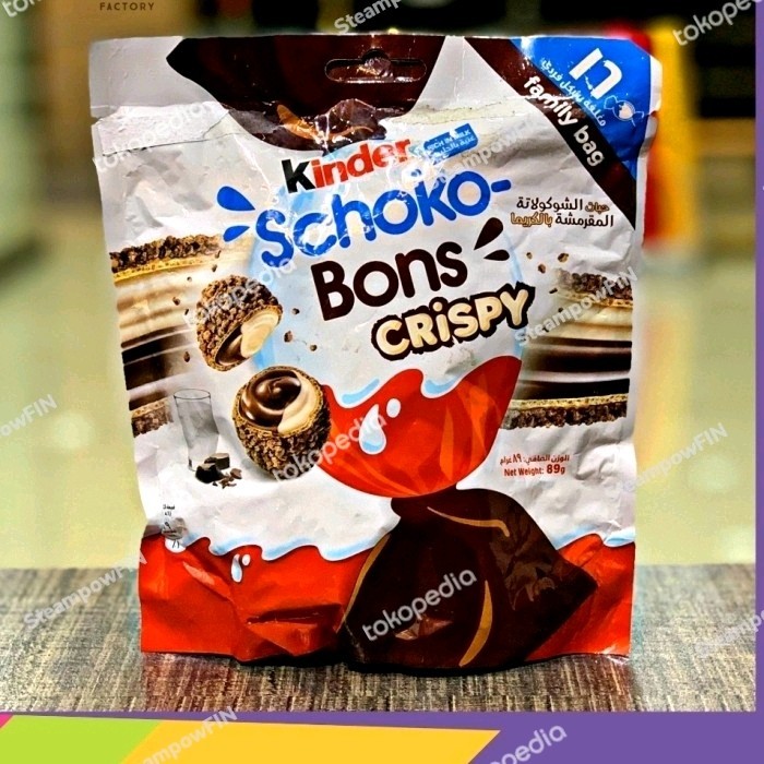 

Ready Kinder Schoko Bons Crispy Chocolate 17P Cokelat Coklat