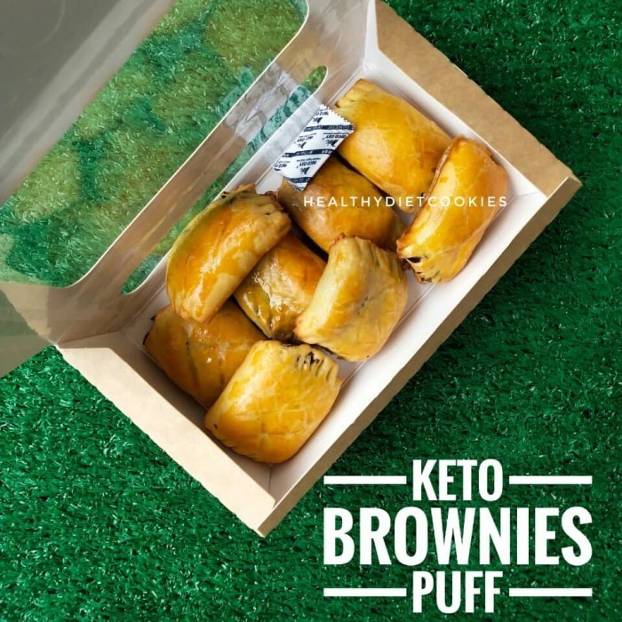 

Ready keto brownies puff