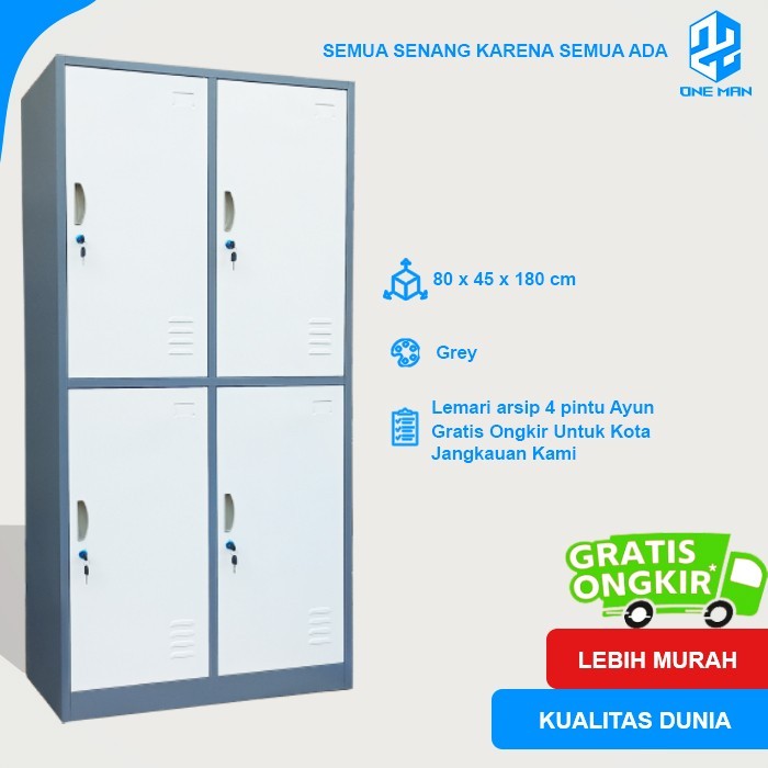 

Loker 4 Pintu Ayun & Filling Cabinet Pintu Ayun