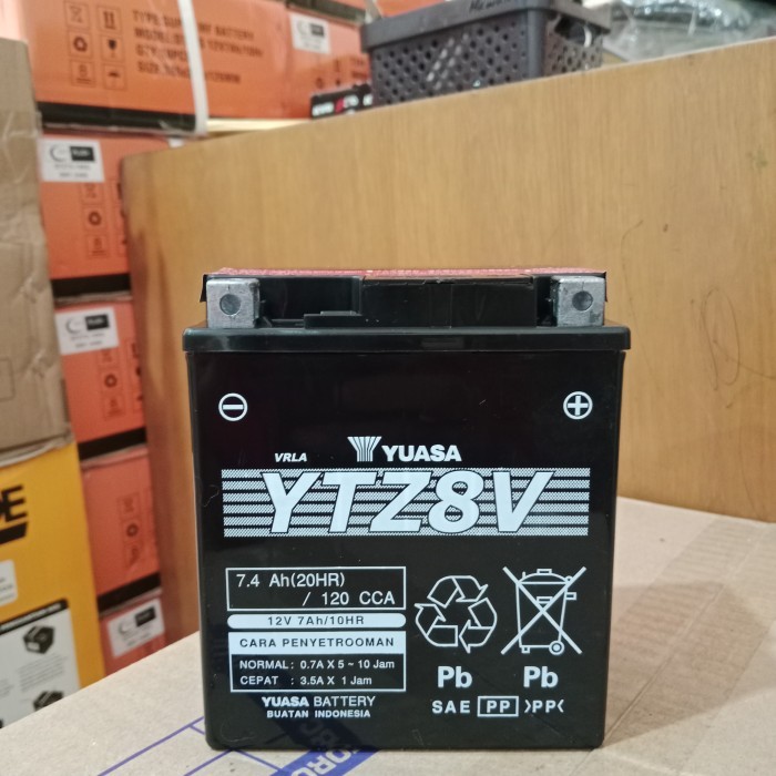 Aki Motor Yamaha Xmax Ytz8V / Gtz8V Yuasa Aki Kering
