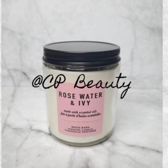 BBW CANDLE ONE WICK / MEDIUM CANDLE / LILIN ROSE WATER IVY