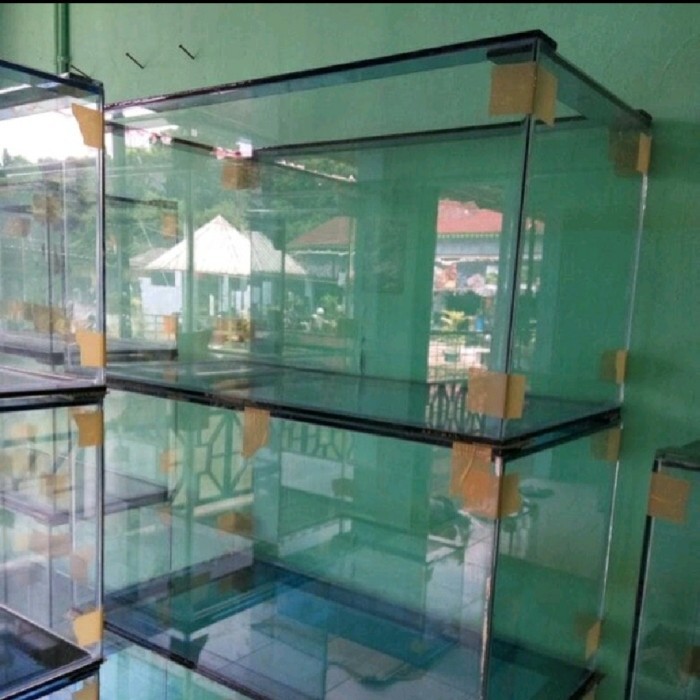 OBRAL aquarium 80x40x40 aquarium kaca polos aquarium arwana aquarium channa