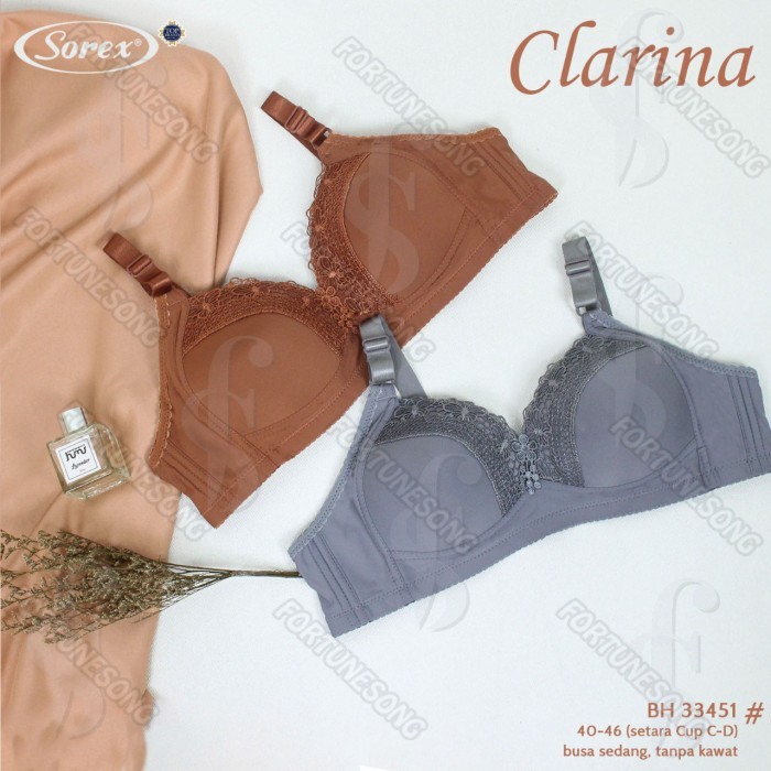 Sorex - Bra/Bh Sorex Edisi Khusus Nomor Jumbo Tanpa Kawat Cup D Terlaris Best Quality Asli 100%