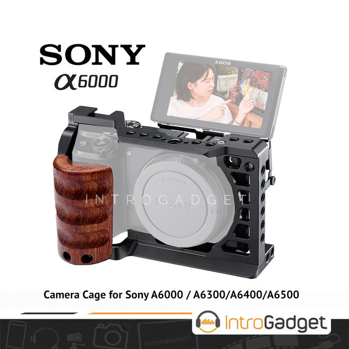 Cage Rig Sony A6000 A6300 A6400 A6500 Wooden Smallrig Uurig Andoer