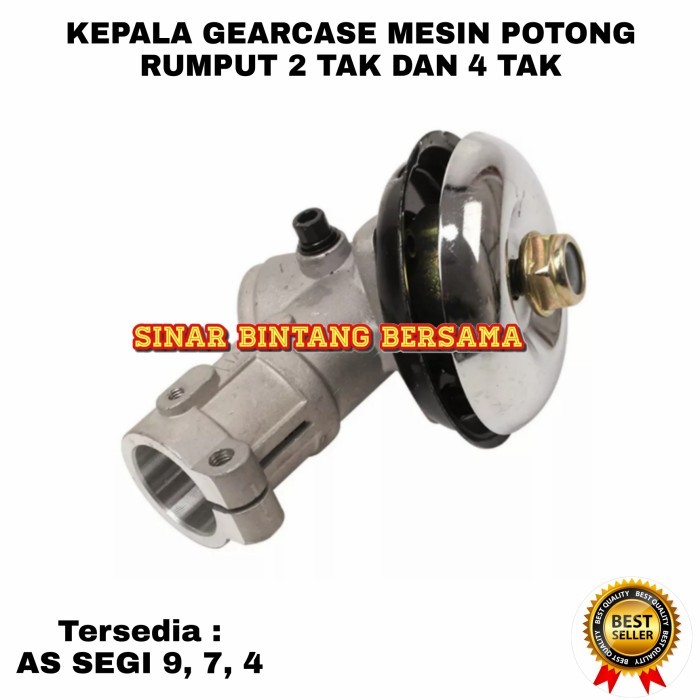 Kepala Mesin Potong Rumput Gearcase AS Segi 7