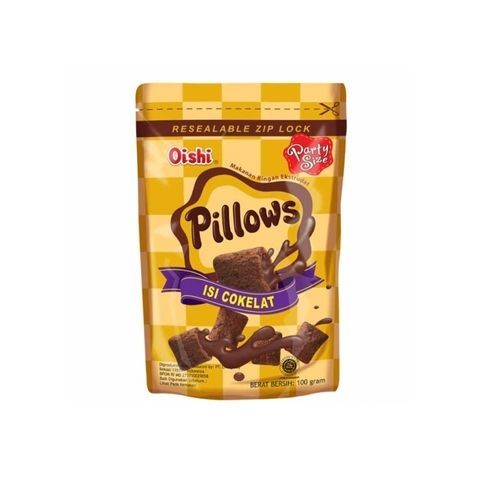 

Oishi Pillows Coklat 100Gr/Pouch